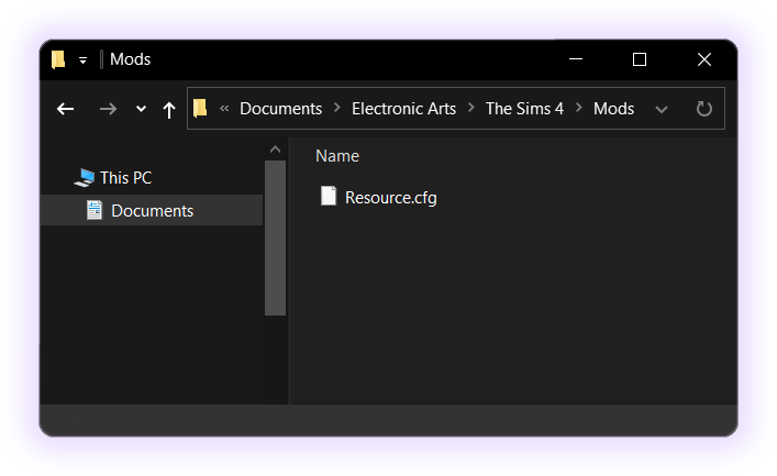 Mods directory location